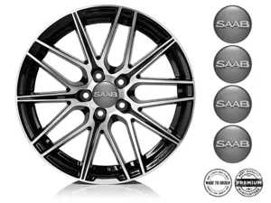 Saab Gewölbte Sticker 3D Quantum Racing Horizon